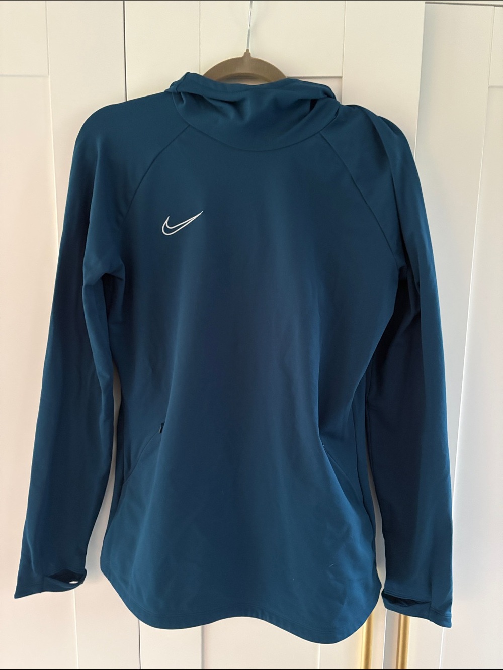 Nike Teal Blue Hooded Athletic Pullover Tunic